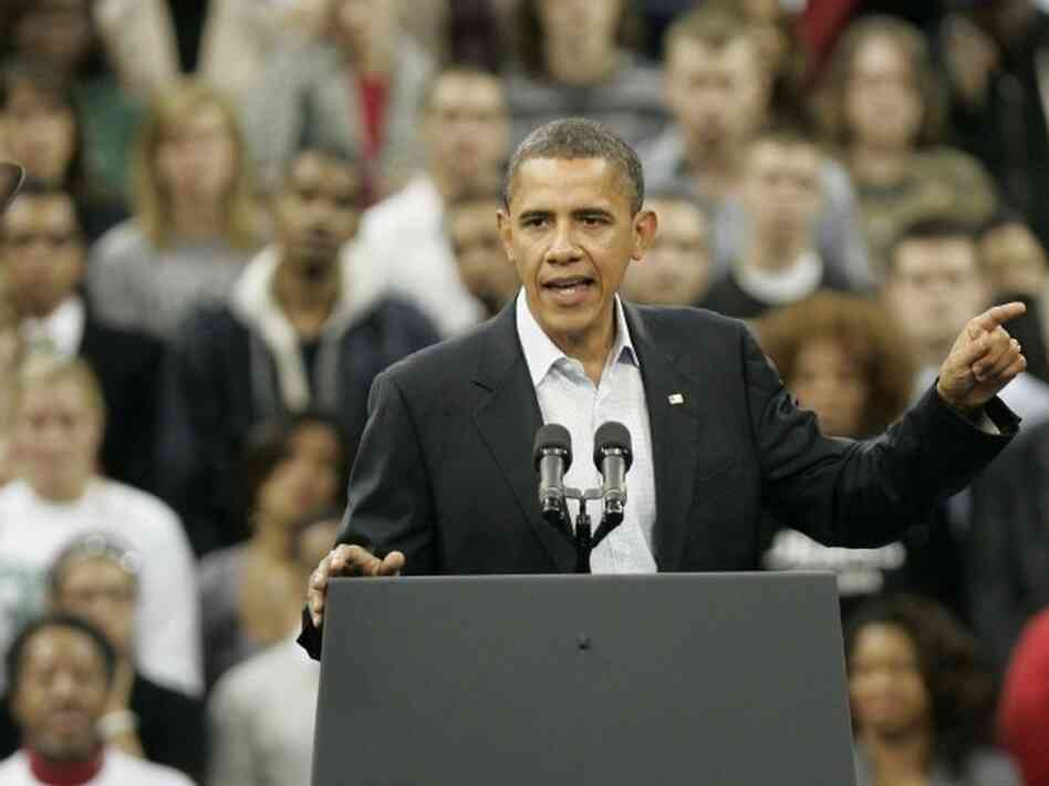 President Obama at a rally in Cleveland, Oct. 31, 2010. President Obama at a rally in Cleveland, Oct. 31, 2010.