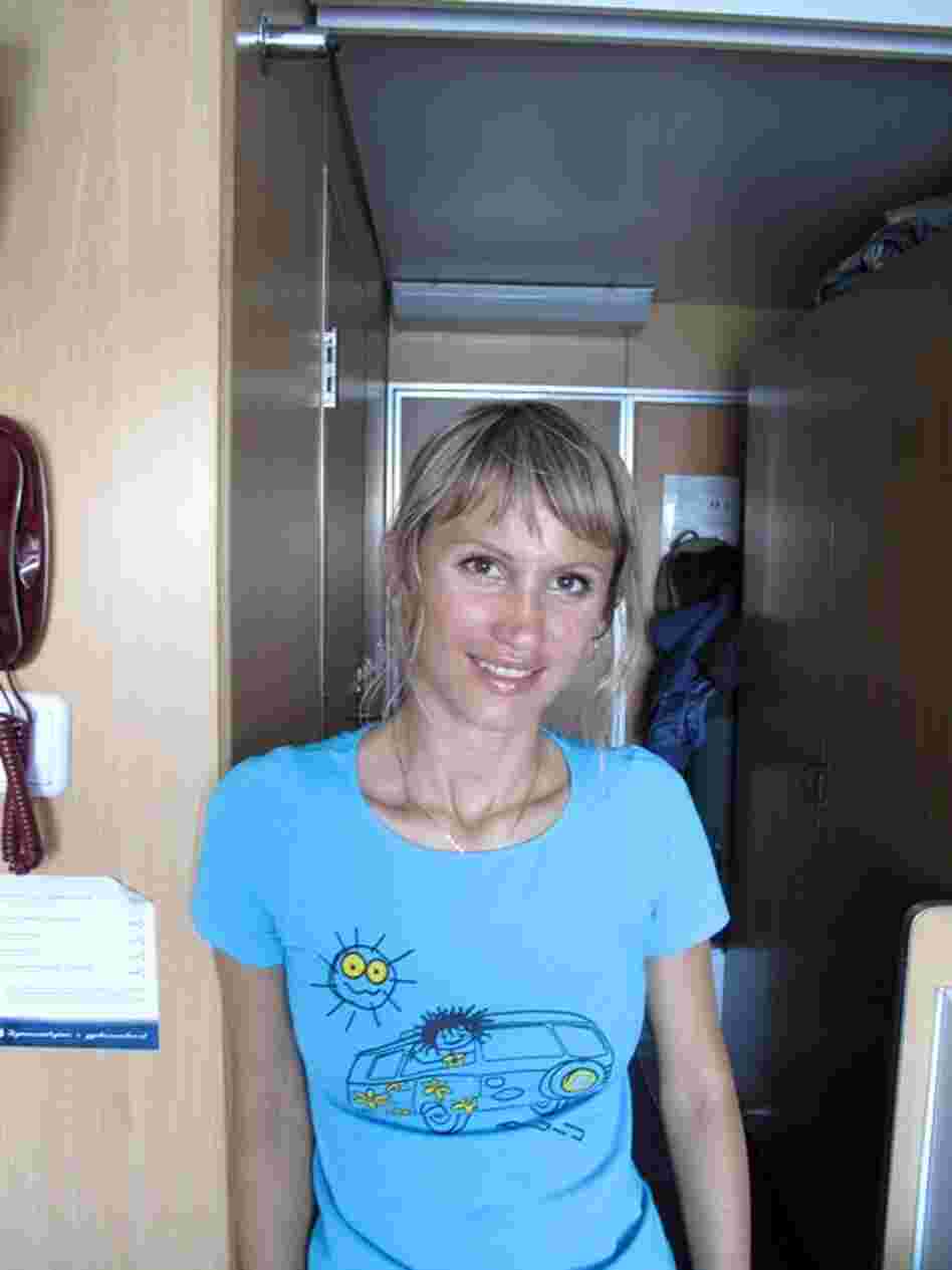 Ksenya Svetlova and her new husband decided to honeymoon down the Volga even though it's more expensive than a trip to Spain.