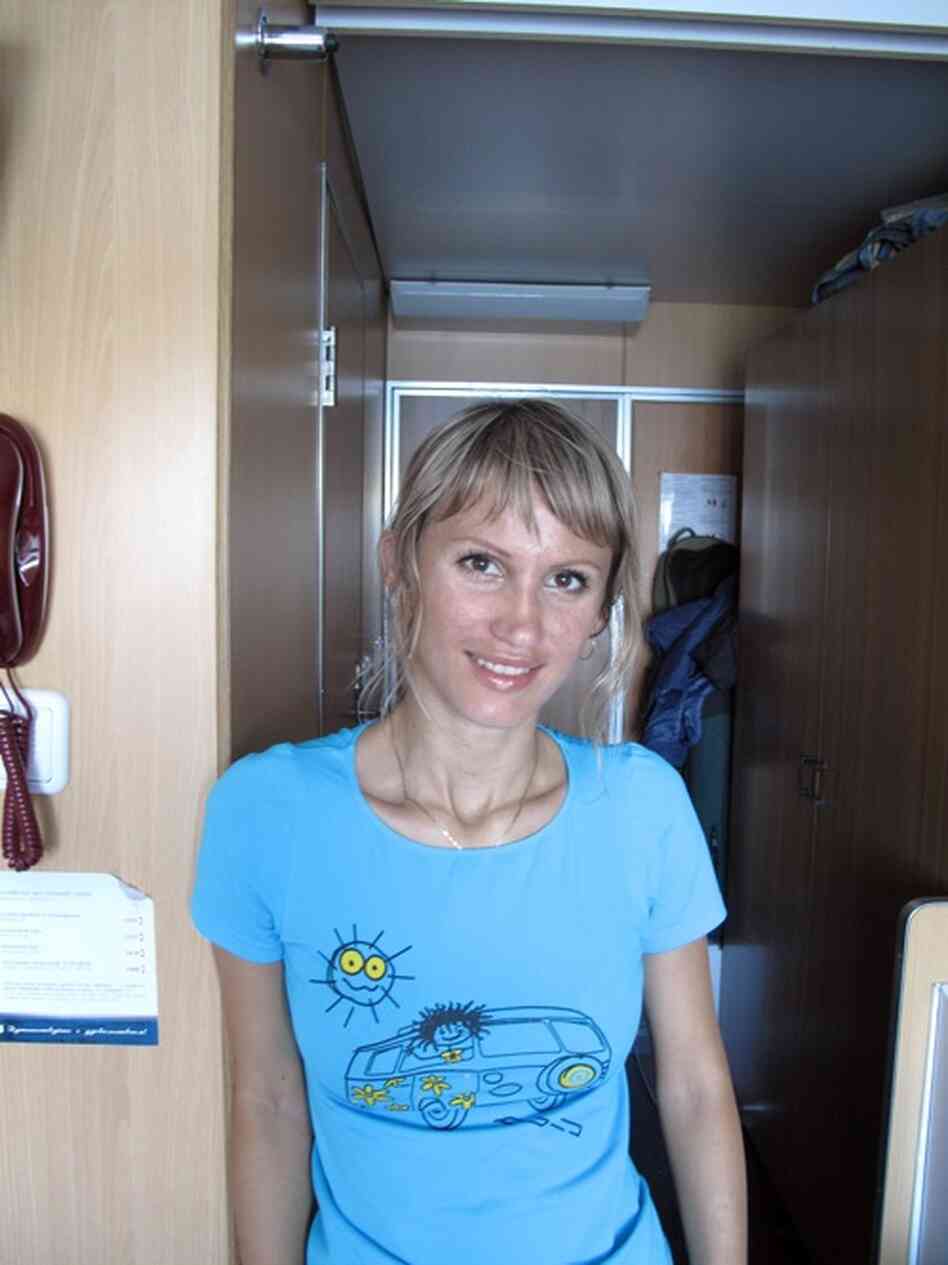 Ksenya Svetlova and her new husband decided to honeymoon down the Volga even though it's more expensive than a trip to Spain.