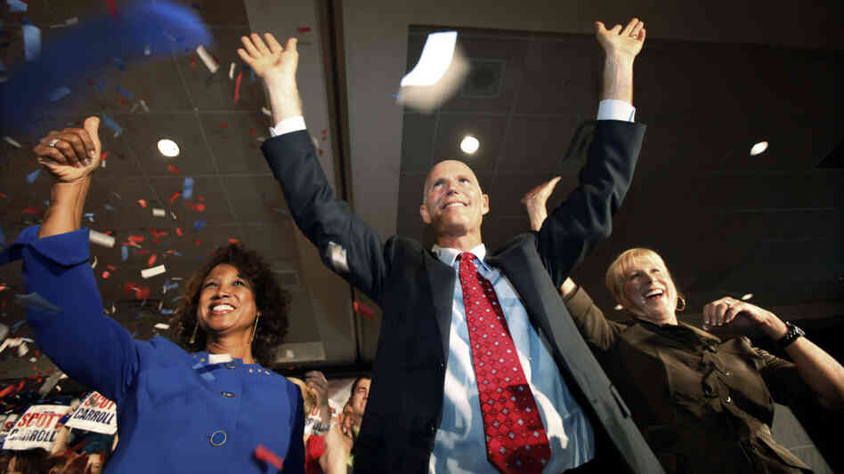Rick Scott, Ann Scott, Jennifer Carroll Rick Scott, Ann Scott, Jennifer Carroll