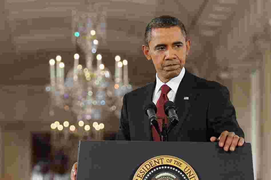 President Barack Obama holds a news conference in the White House to address midterm election results. 