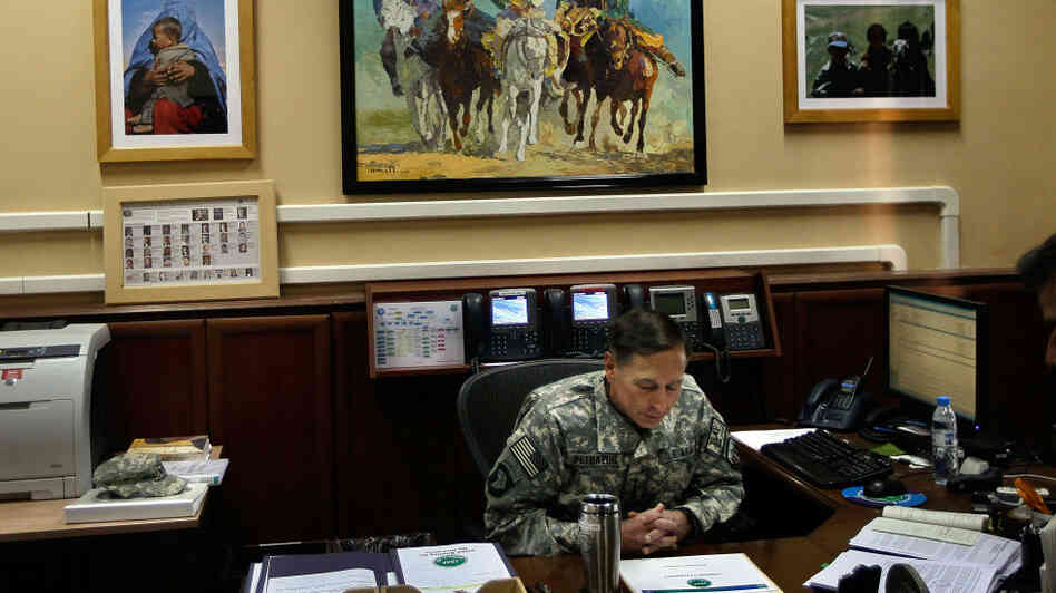 General Petraeus Leads ISAF At His Office In Kabul General Petraeus Leads ISAF At His Office In Kabul