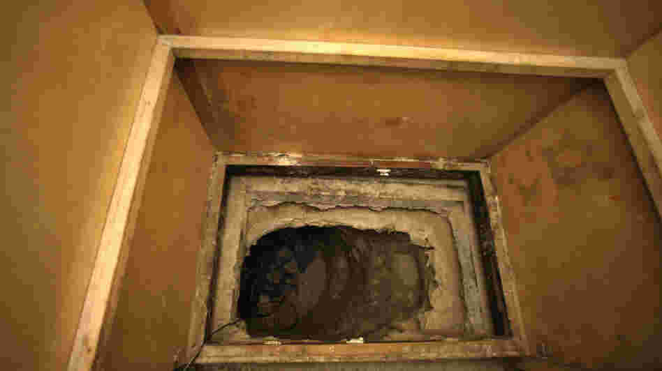 A tunnel used to smuggle marijuana between the U.S. and Mexico. A tunnel used to smuggle marijuana between the U.S. and Mexico.