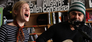 Black Dub's Trixie Whitley and Daniel Lanois perform a Tiny Desk Concert at the NPR Music offices. Black Dub's Trixie Whitley and Daniel Lanois perform a Tiny Desk Concert at the NPR Music offices.