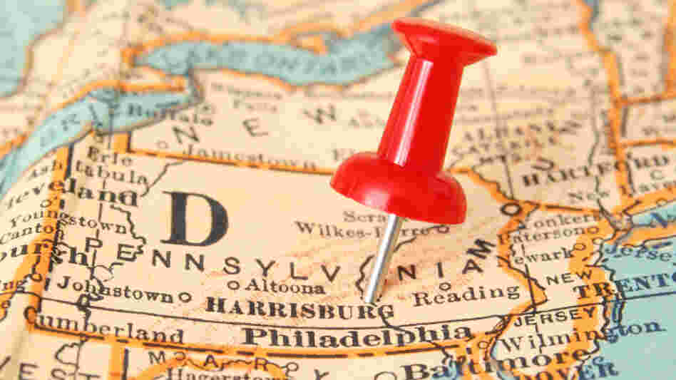 Map of Pennsylvania. Map of Pennsylvania.