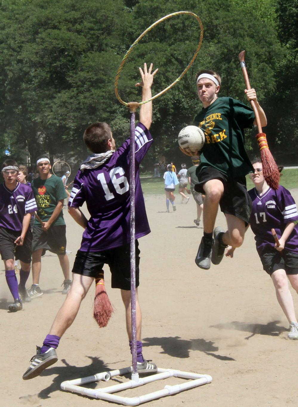 A game of quidditch. Tina Fineberg/AP