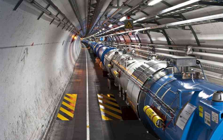 The large hadron collider. The large hadron collider.