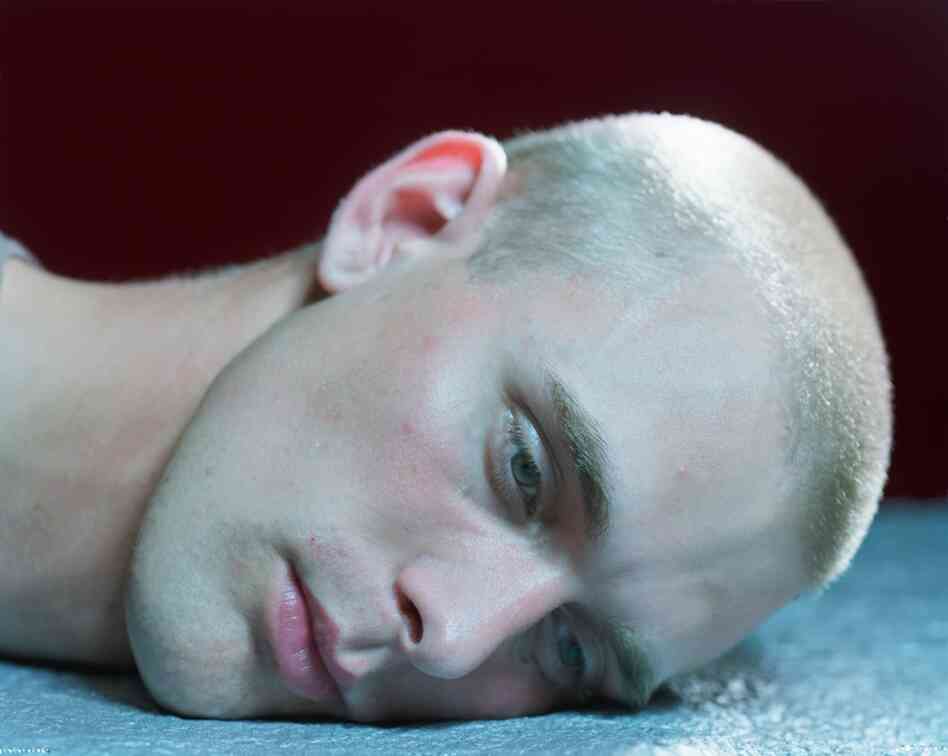 Photographer Suzanne Opton's "Soldier Billboard Project" consisted of several portraits like this one — of soldiers flat on the ground. The images appeared in public spaces, such as the D.C. metro.
