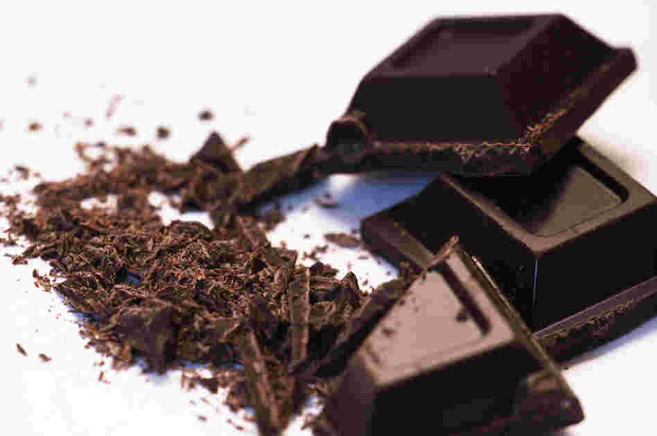 Dark chocolate. Dark chocolate.