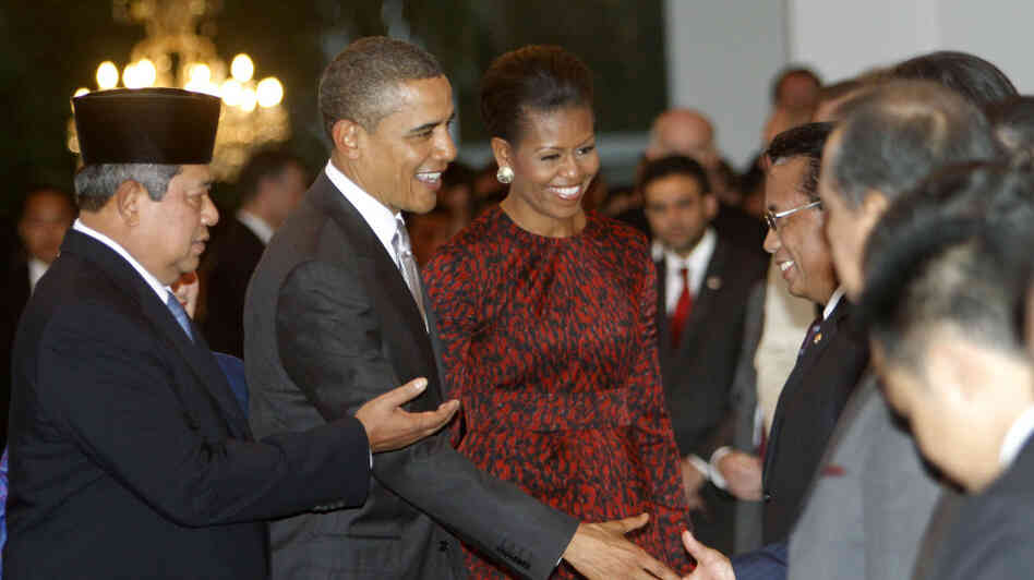 Barack Obama, Susilo Bambang Yudhoyono, Michelle Obama Barack Obama, Susilo Bambang Yudhoyono, Michelle Obama