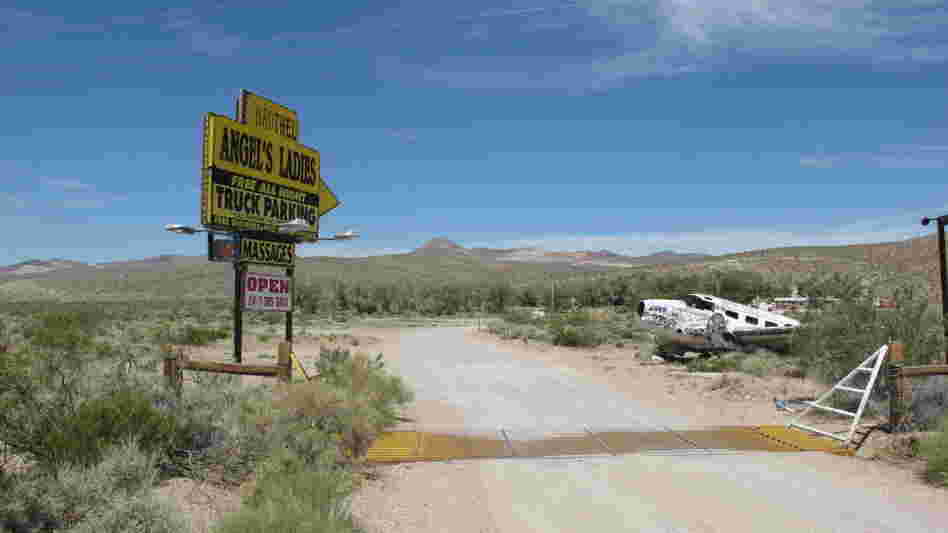 The entrance road to Angel's Ladies brothel