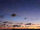 A sunset. 
