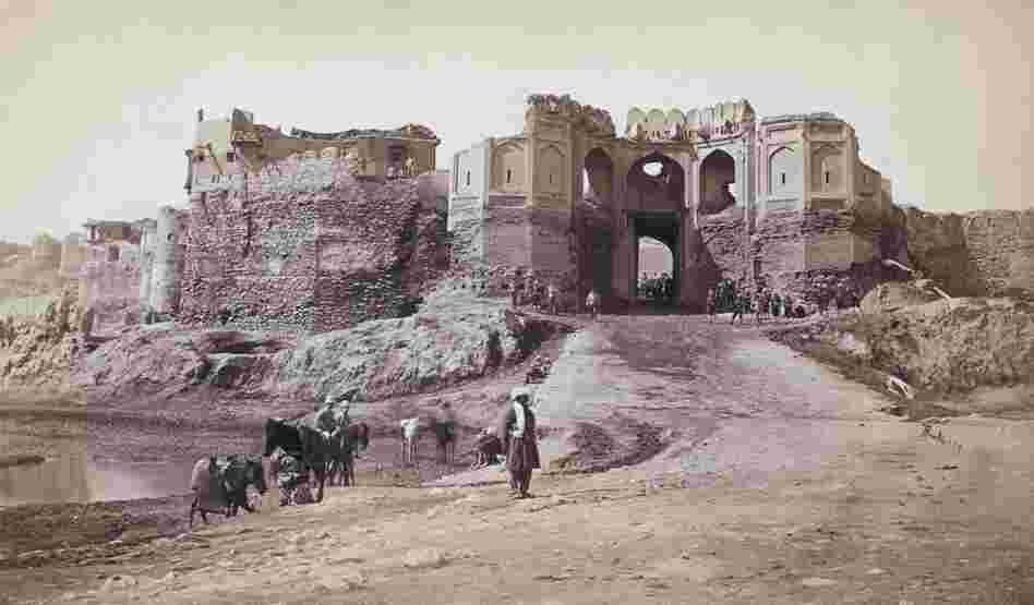 British troops in occupied Kabul in 1879 during the period of British Imperial rule in India.  