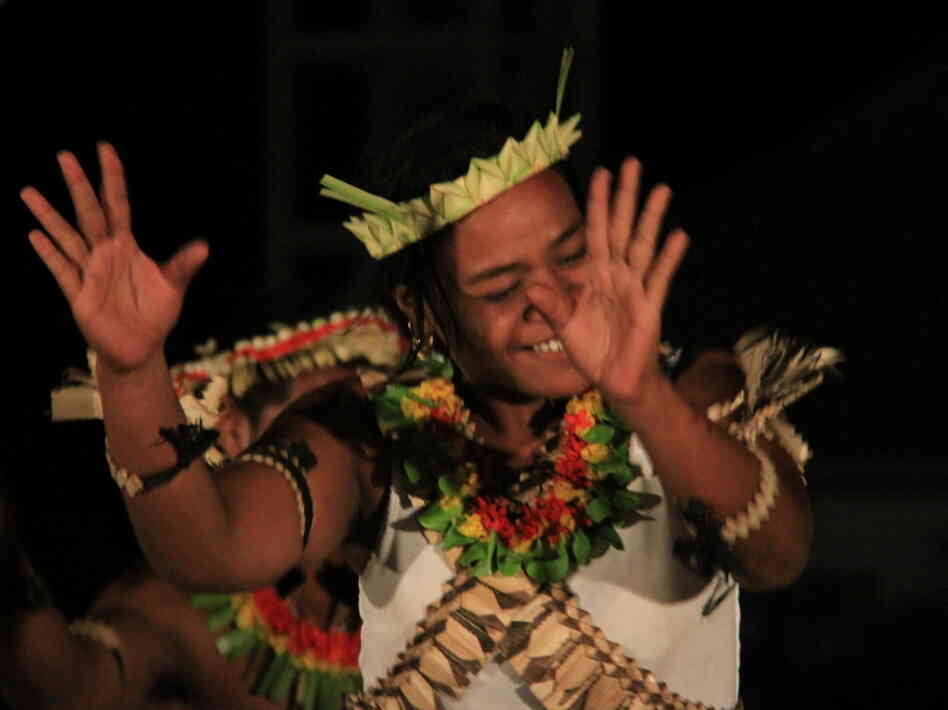 A traditional dancer in Kiribati. A traditional dancer in Kiribati.