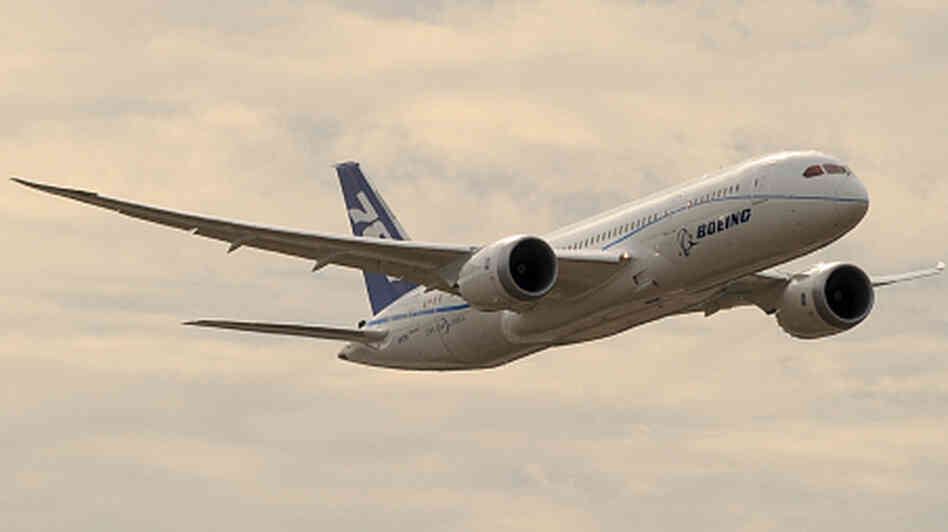 A Boeing 787 Dreamliner during a flight in July. A Boeing 787 Dreamliner during a flight in July.
