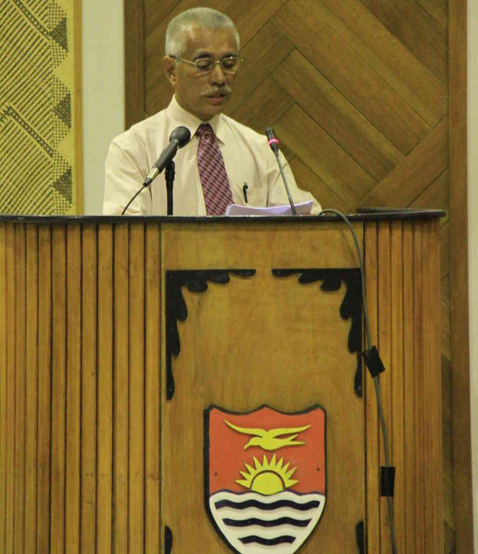 President Anote Tong of Kiribati. President Anote Tong of Kiribati.