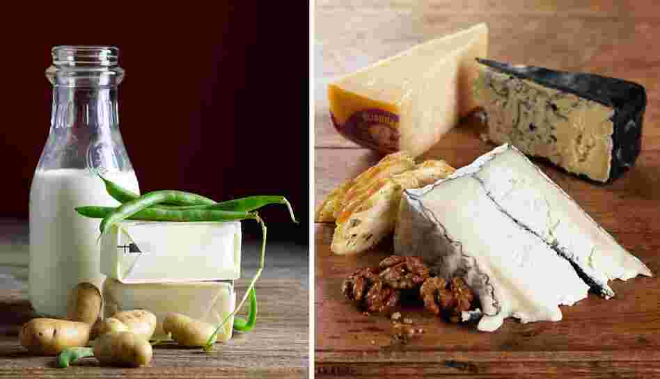 Milk & cheese diptych for Ixia Restaurant 
