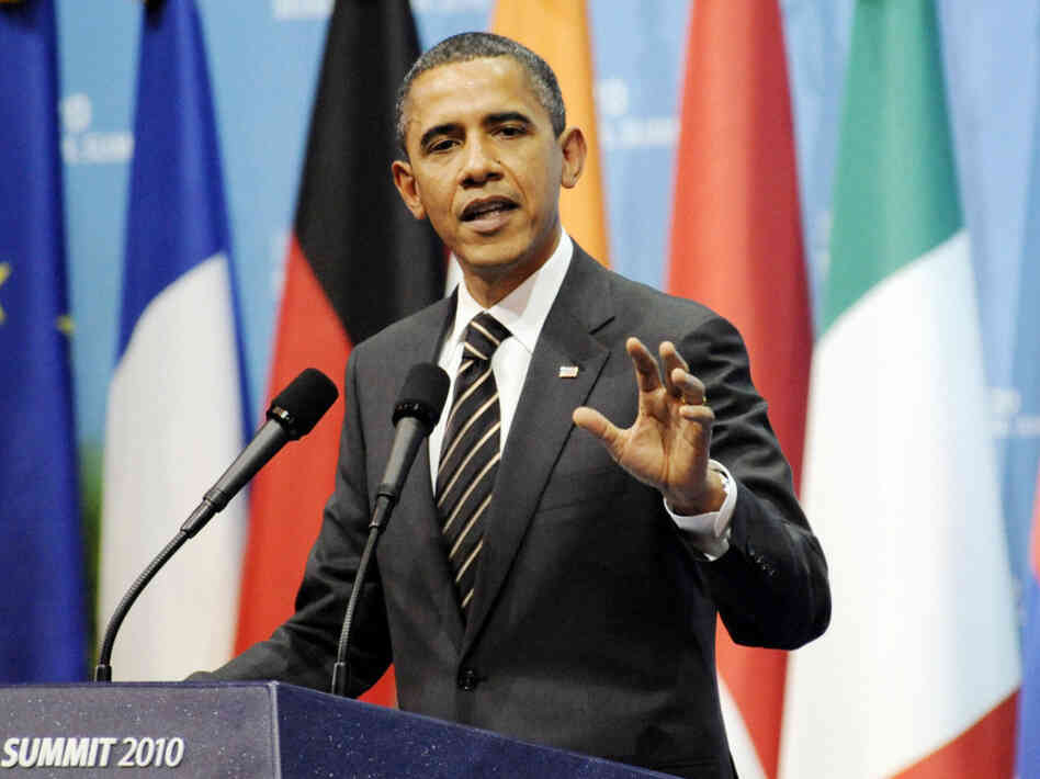 President Obama speaks at a press conference in Seoul after the G-20 summit President Obama speaks at a press conference in Seoul after the G-20 summit
