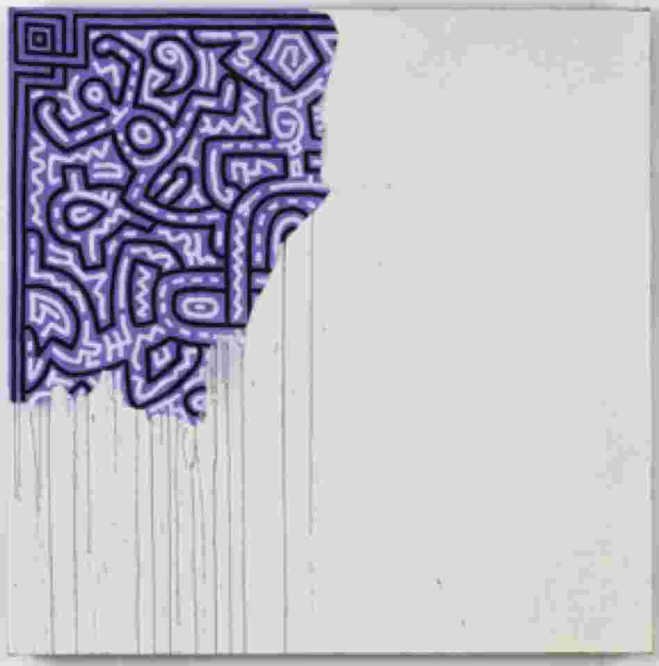 In 1990, more than 18,000 Americans died of AIDS, painter Keith Haring being one of them. Unfinished Painting, 1989 