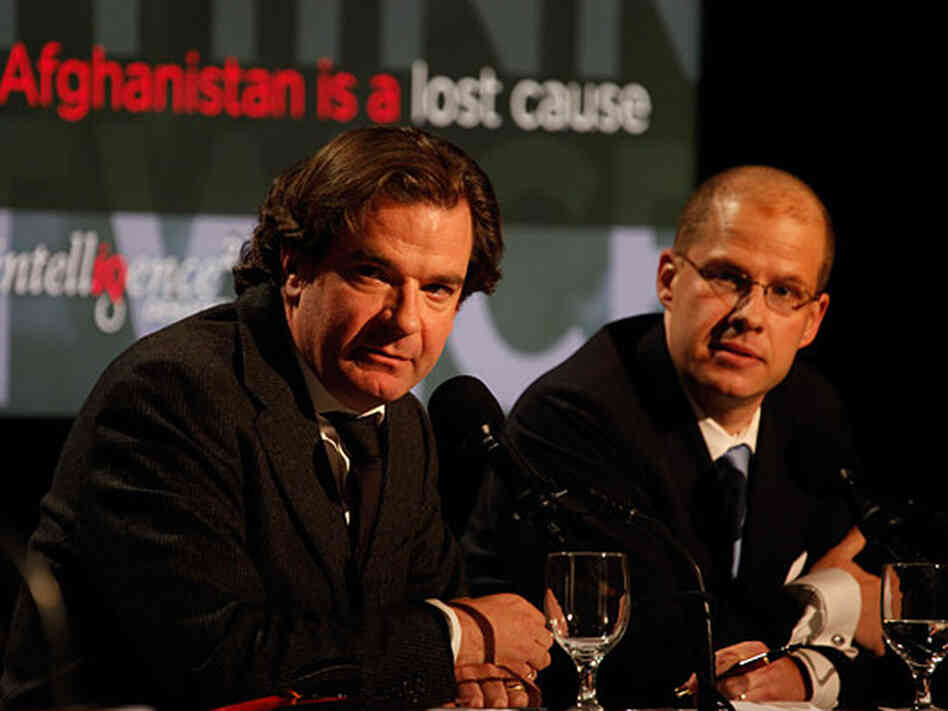 Peter Bergen (left) and Max Boot argue against the motion "Afghanistan Is a Lost Cause." Peter Bergen (left) and Max Boot argue against the motion "Afghanistan Is a Lost Cause."