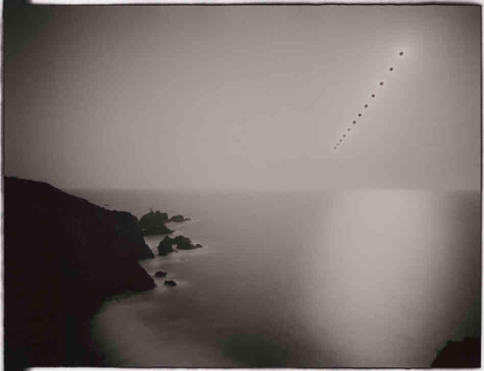 Sunburn GSP#228 (Pacific Ocean/descending into fog), 2008. 11"x14" unique gelatin silver paper negative.