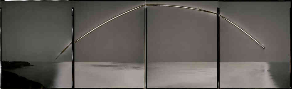 Sunburned GSP#400 (Pacific Ocean), 2009. 4-8"x10" unique gelatin silver paper negatives.