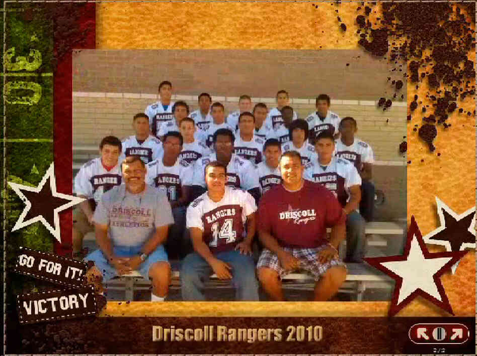 Coaches and players of Driscoll Middle School's eighth grade football team. Coaches and players of Driscoll Middle School's eighth grade football team.