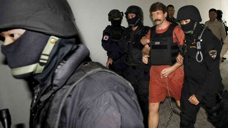 Alleged Russian arms dealer Viktor Bout arrives at the Criminal Court in Bangkok for a hearing last Alleged Russian arms dealer Viktor Bout arrives at the Criminal Court in Bangkok for a hearing last