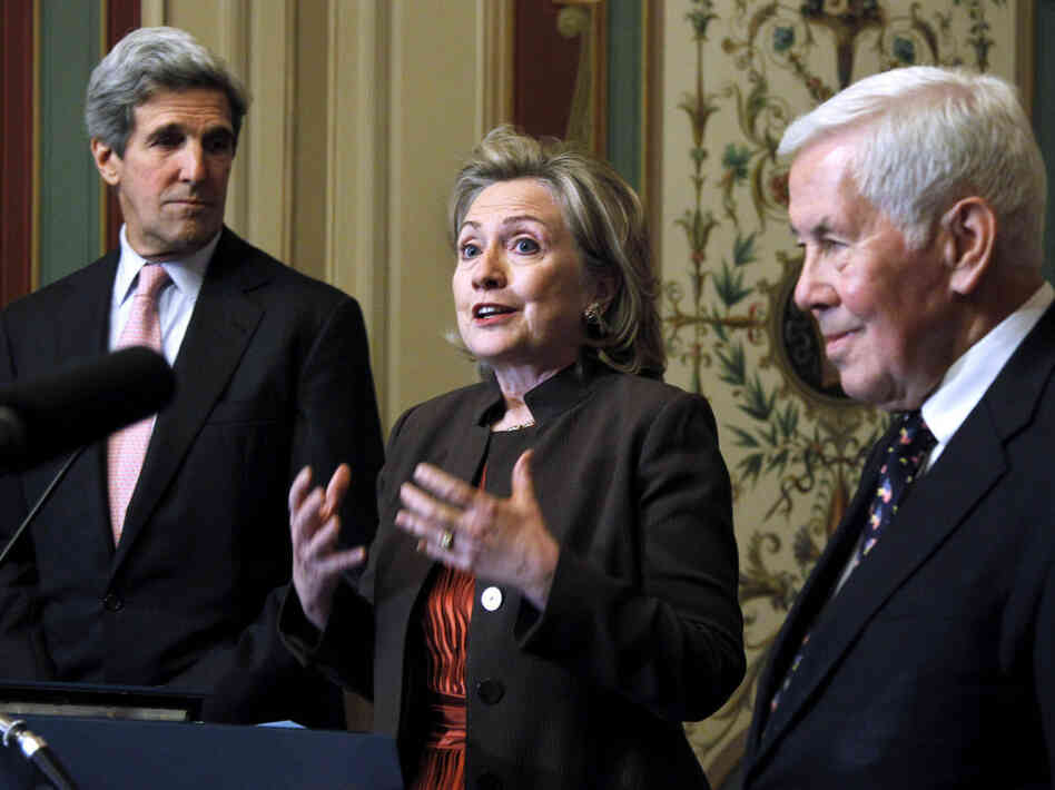 Hillary Rodham Clinton, John Kerry, Richard Lugar Hillary Rodham Clinton, John Kerry, Richard Lugar