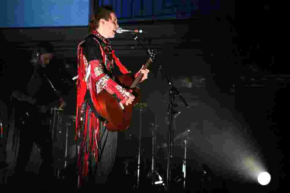 Jonsi, performing live at the 9:30 Club in Washington, D.C. on Nov. 9, 2010.