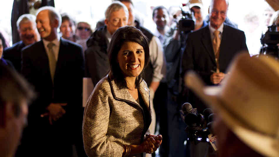 Gov.-elect Nikki Haley greets voters in Lexington, S.C. Gov.-elect Nikki Haley greets voters in Lexington, S.C.