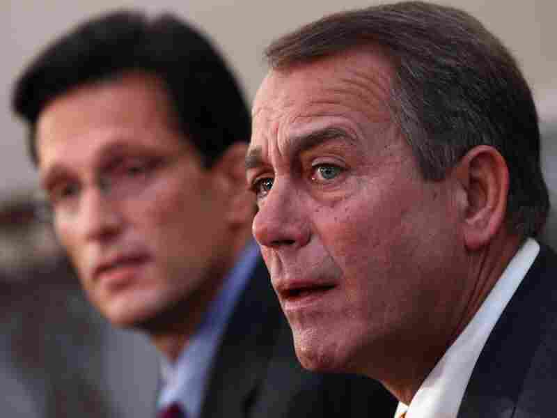 House Minority Leader John Boehner (R-OH) (R) and Republican Whip Eric Cantor (R-VA) House Minority Leader John Boehner (R-OH) (R) and Republican Whip Eric Cantor (R-VA)