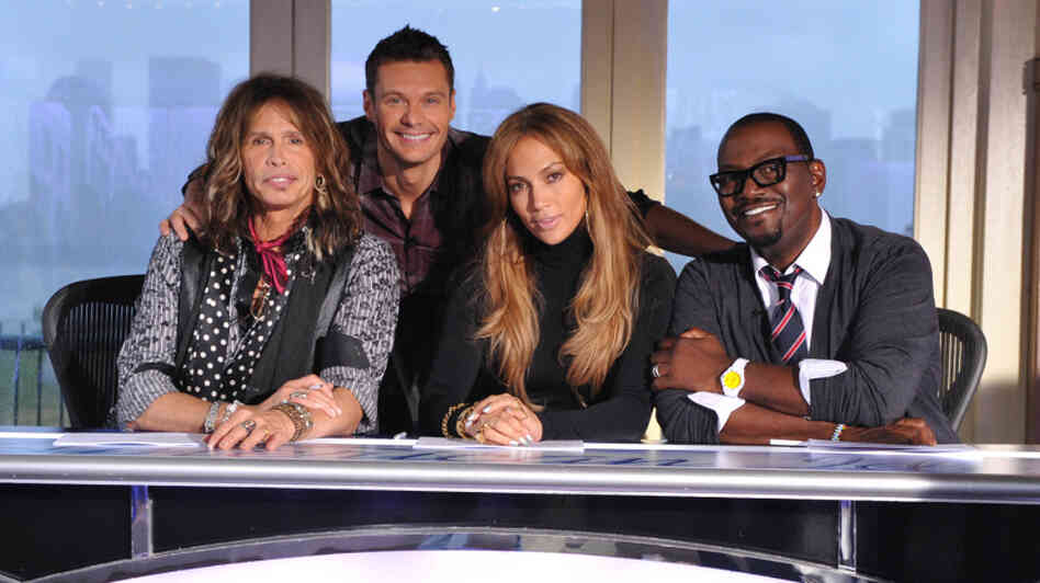 Steven Tyler, Ryan Seacrest, Jennifer Lopez, Randy Jackson Steven Tyler, Ryan Seacrest, Jennifer Lopez, Randy Jackson