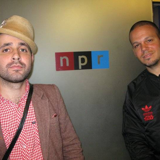 Residente and Visitante at the NPR offices in New York.