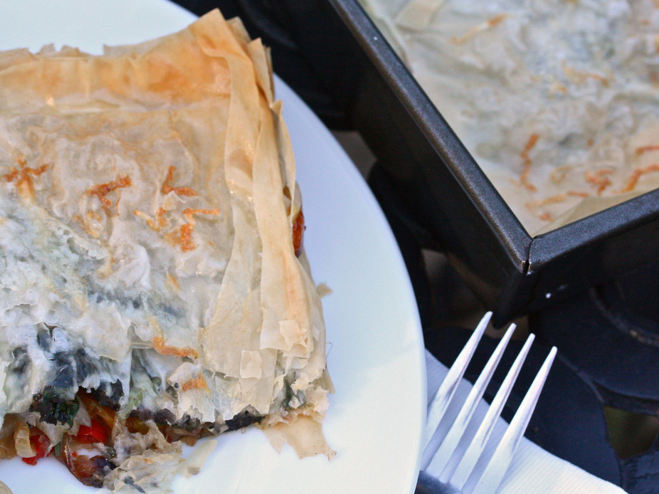 Recipe: Roasted Vegetable-Phyllo 'Lasagna'