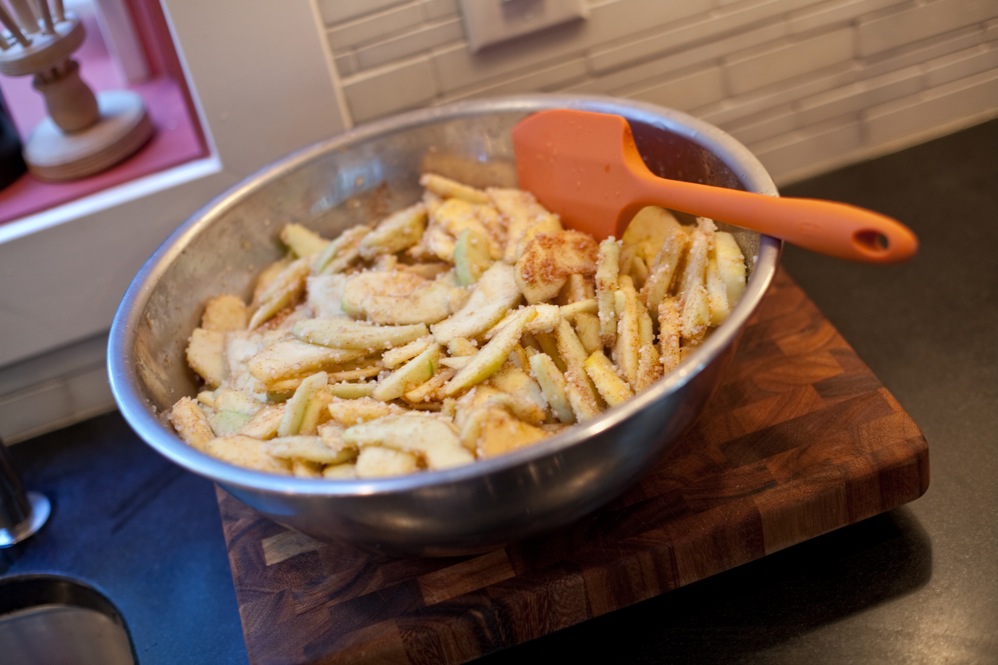 A simple twist on a classic American dessert — apple pie — feeds almost twice as many people.