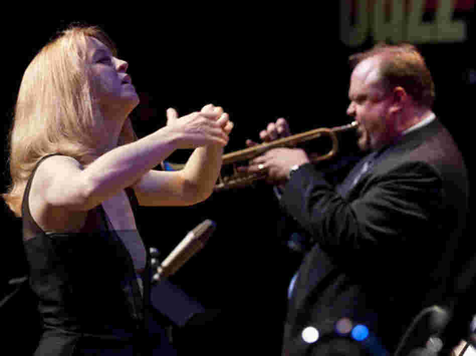 Maria Schneider conducts at the 2009 Mary Lou Williams Women in Jazz Festival. Maria Schneider conducts at the 2009 Mary Lou Williams Women in Jazz Festival.
