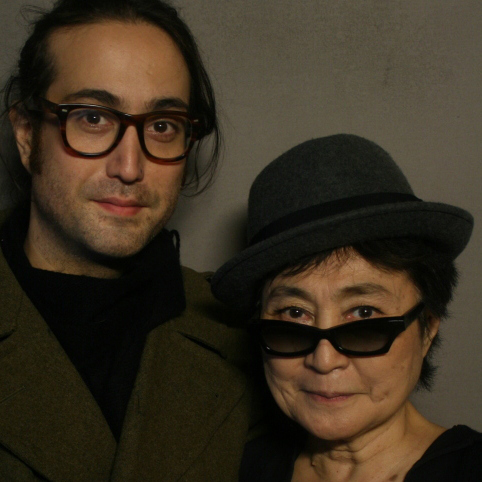 Sean Lennon and Yoko Ono.