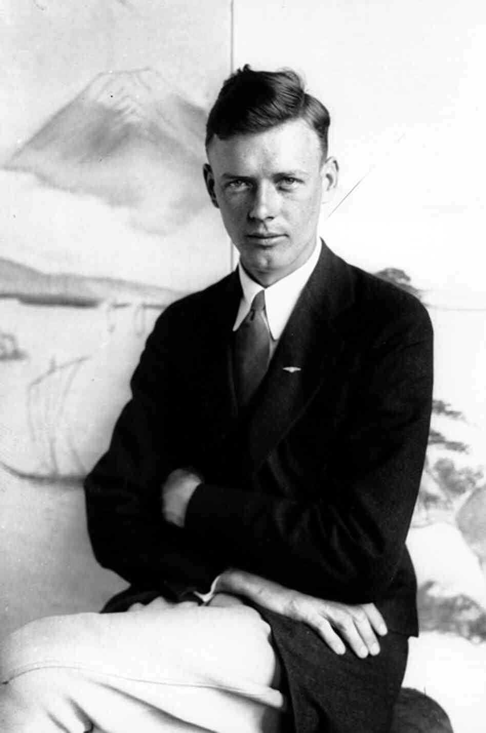 Aviator Charles Lindbergh: Airmail pilot. 