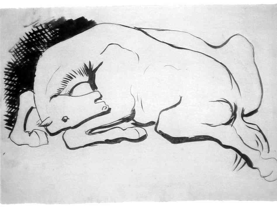 a drawing of a horse by Picasso a drawing of a horse by Picasso
