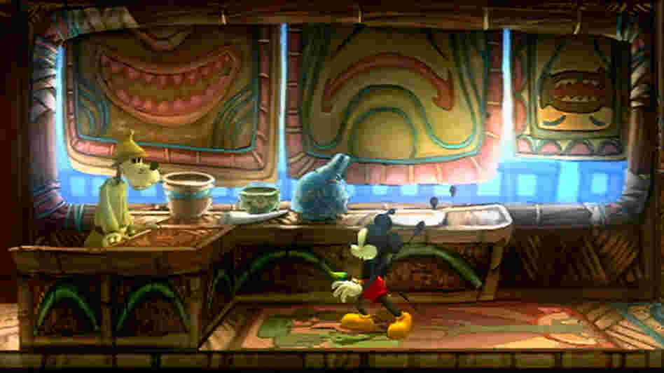 Mickey Mouse in the game Epic Mickey.