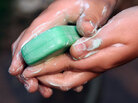 washing hands with soap washing hands with soap