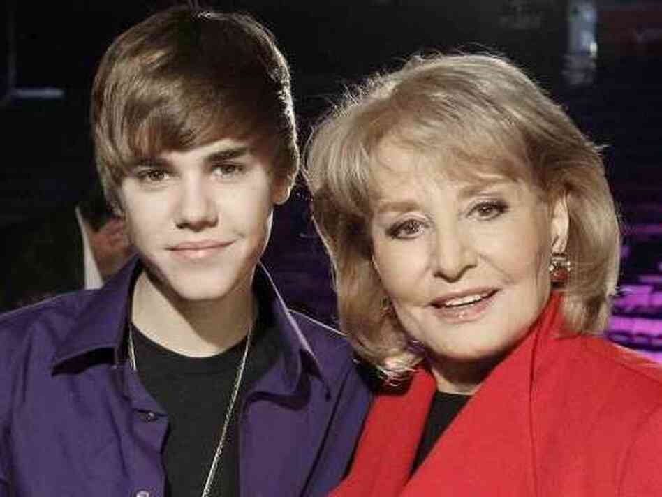 Justin Bieber and Barbara Walters Justin Bieber and Barbara Walters