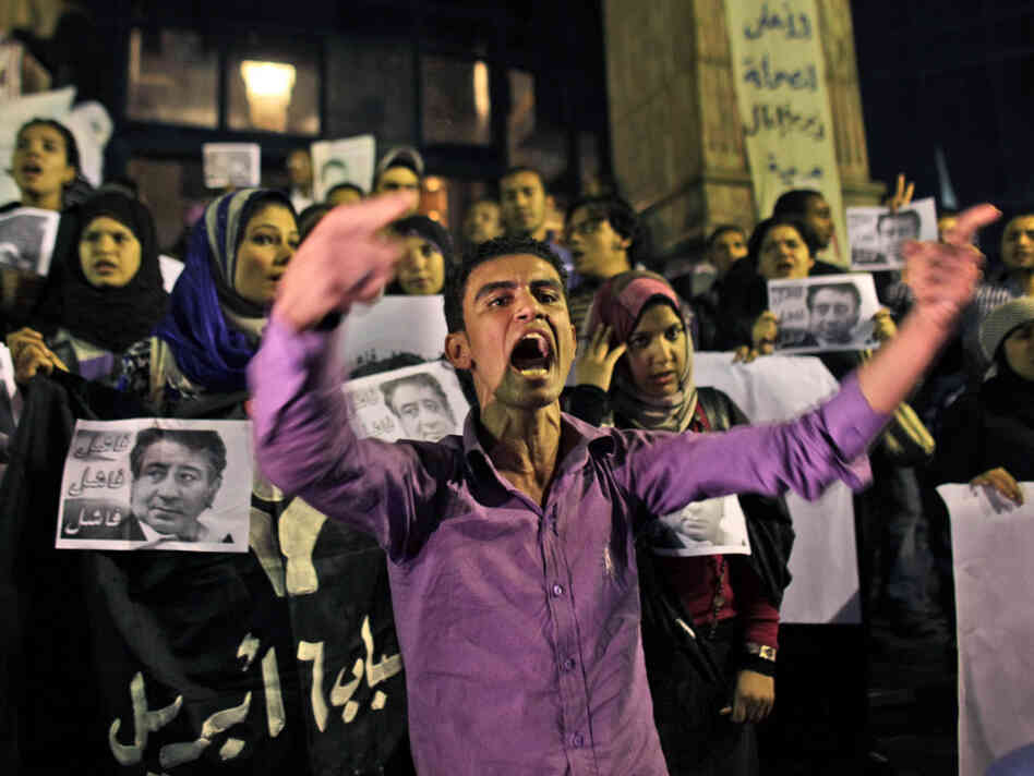 Opposition activists protest Sunday's parliamentary elections Opposition activists protest Sunday's parliamentary elections