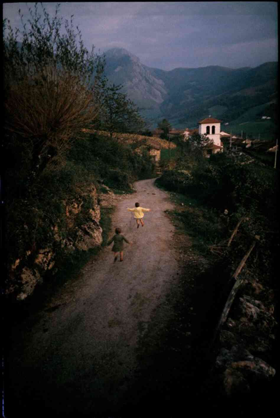 'Girls Running Home,' a photograph by William Albert Allard 'Girls Running Home,' a photograph by William Albert Allard
