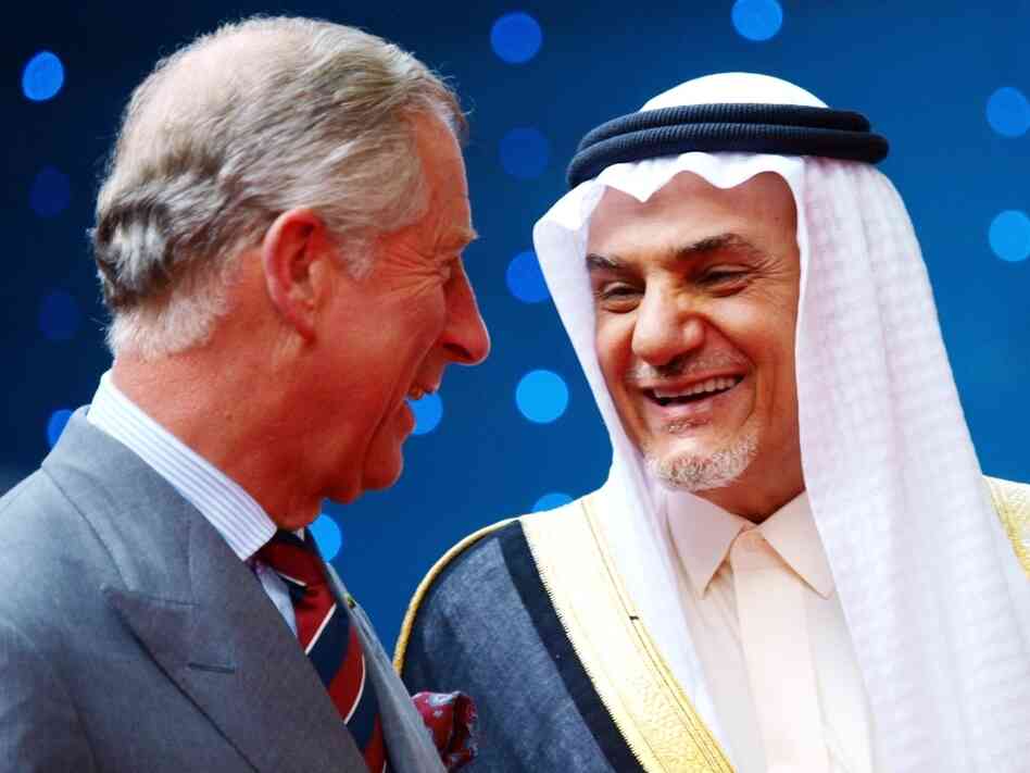 Britain's Prince Charles with Prince Turki Al Faisal Bin Abdulaziz Al Saud of Saudi Arabia Britain's Prince Charles with Prince Turki Al Faisal Bin Abdulaziz Al Saud of Saudi Arabia