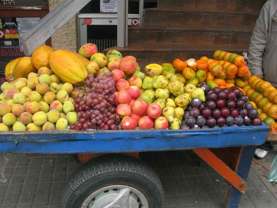 Delicious fruit sold on every corner Delicious fruit sold on every corner