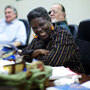 Lois Curtis smiles during a meeting with her friends and supporters. Lois Curtis smiles during a meeting with her friends and supporters.