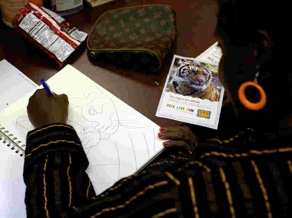 Lois Curtis is an avid drawer. Lois Curtis is an avid drawer.