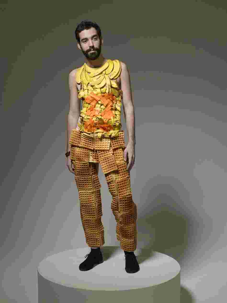 Fifteen designers were involved and each garment took hours to cook, create and assemble.